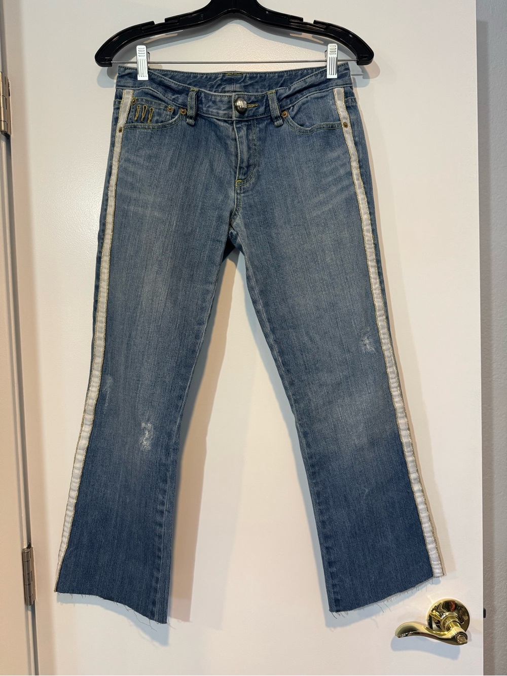 Vintage A|X Armani Exchange Low Rise Tuxedo Stripe Bootcut Jeans - Size 4